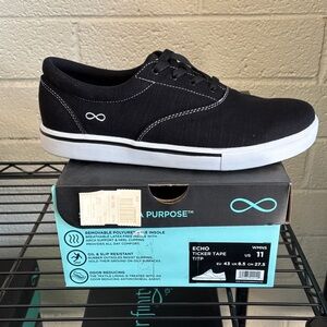 Black Canvas Shoes-Nursing Shoes